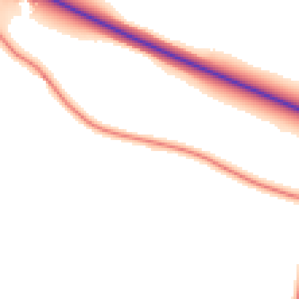 Daytime road noise heatmap for SY11 4JF