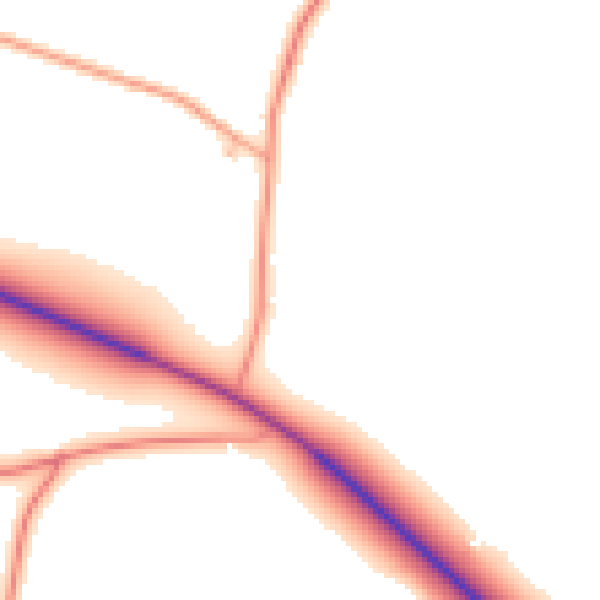Daytime road noise heatmap for SY11 4LS