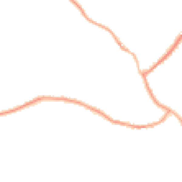 Night-time road noise heatmap for SY11 4NZ