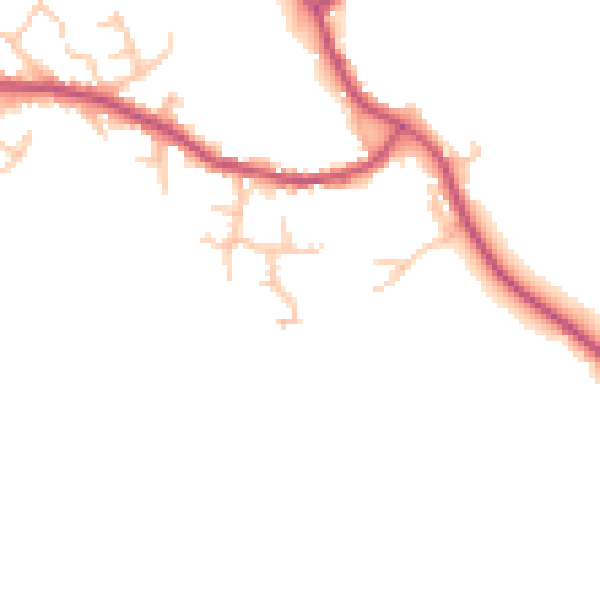 Daytime road noise heatmap for SY11 4PS