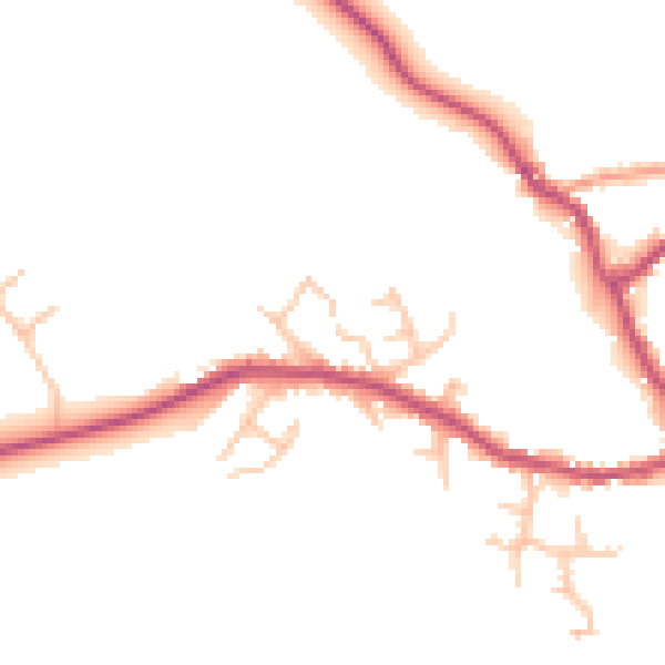 Daytime road noise heatmap for SY11 4PX