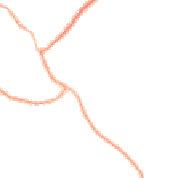Night-time road noise heatmap for SY11 4PZ