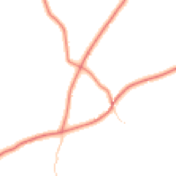 Daytime road noise heatmap for SY14 7AD