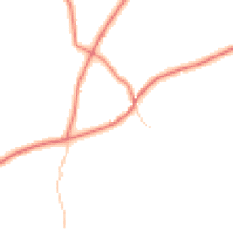 Daytime road noise heatmap for SY14 7AF