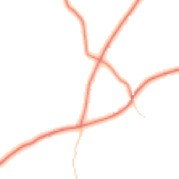 Daytime road noise heatmap for SY14 7AG