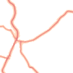 Daytime road noise heatmap for SY14 7BJ