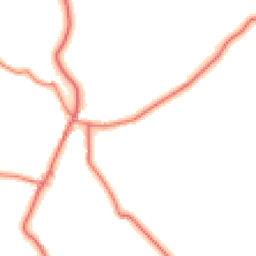 Daytime road noise heatmap for SY14 7BX