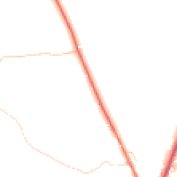Daytime road noise heatmap for SY14 7DF