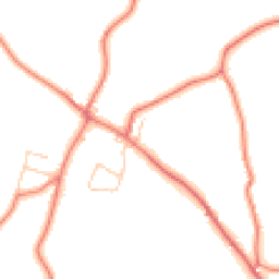 Daytime road noise heatmap for SY14 7DS