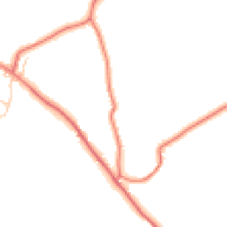 Daytime road noise heatmap for SY14 7DX