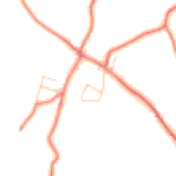 Daytime road noise heatmap for SY14 7ED