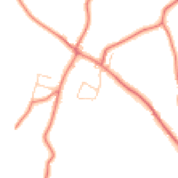 Daytime road noise heatmap for SY14 7EE