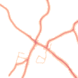 Daytime road noise heatmap for SY14 7EF