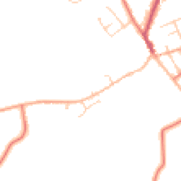 Daytime road noise heatmap for SY14 7FE