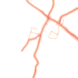 Daytime road noise heatmap for SY14 7HB