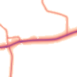 Daytime road noise heatmap for SY14 7HZ