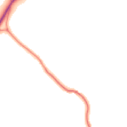 Daytime road noise heatmap for SY14 8AZ