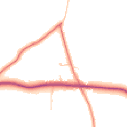 Daytime road noise heatmap for SY14 8BJ