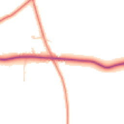 Daytime road noise heatmap for SY14 8BW