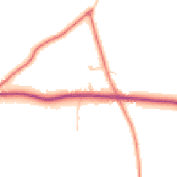 Daytime road noise heatmap for SY14 8DA