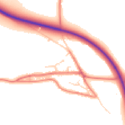 Daytime road noise heatmap for SY14 8DX