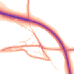 Daytime road noise heatmap for SY14 8DY