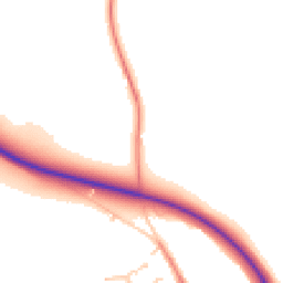 Daytime road noise heatmap for SY14 8EA