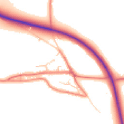 Daytime road noise heatmap for SY14 8EN