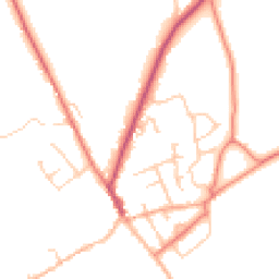 Daytime road noise heatmap for SY14 8HR