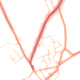 Daytime road noise heatmap for SY14 8HT