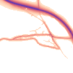 Daytime road noise heatmap for SY14 8HW