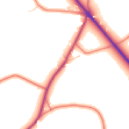 Daytime road noise heatmap for SY14 8JF