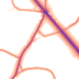 Daytime road noise heatmap for SY14 8JG