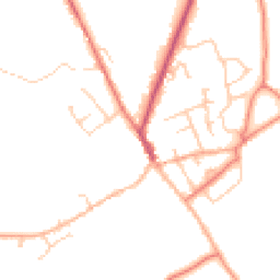 Daytime road noise heatmap for SY14 8NR