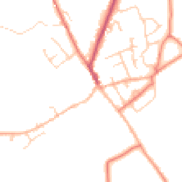 Daytime road noise heatmap for SY14 8NU