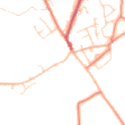 Daytime road noise heatmap for SY14 8PA