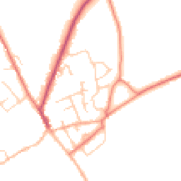 Daytime road noise heatmap for SY14 8QU