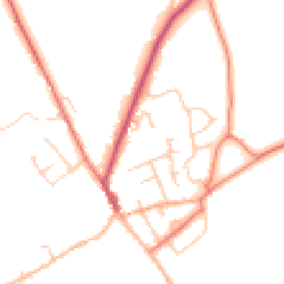 Daytime road noise heatmap for SY14 8QY