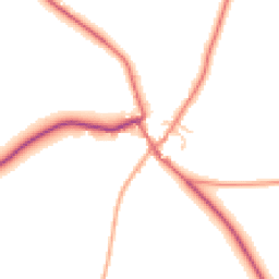 Daytime road noise heatmap for SY15 6BH