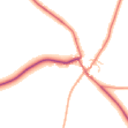 Daytime road noise heatmap for SY15 6BQ