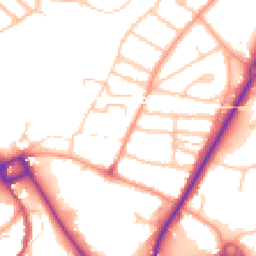 Daytime road noise heatmap for SY2 5AH