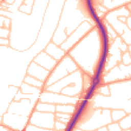 Daytime road noise heatmap for SY2 5BT