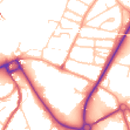 Daytime road noise heatmap for SY2 5DA