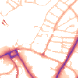 Daytime road noise heatmap for SY2 5DF