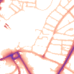 Daytime road noise heatmap for SY2 5DG