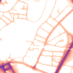 Daytime road noise heatmap for SY2 5DL