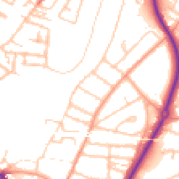 Daytime road noise heatmap for SY2 5DP