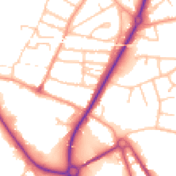 Daytime road noise heatmap for SY2 5ER