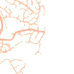 Daytime road noise heatmap for SY2 5LL