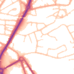 Daytime road noise heatmap for SY2 5PF